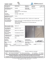 TÜV Test Report High Humidity - High Temperature - Standard EN ISO 12543-2:2021 and EN ISO 12543-4:2021